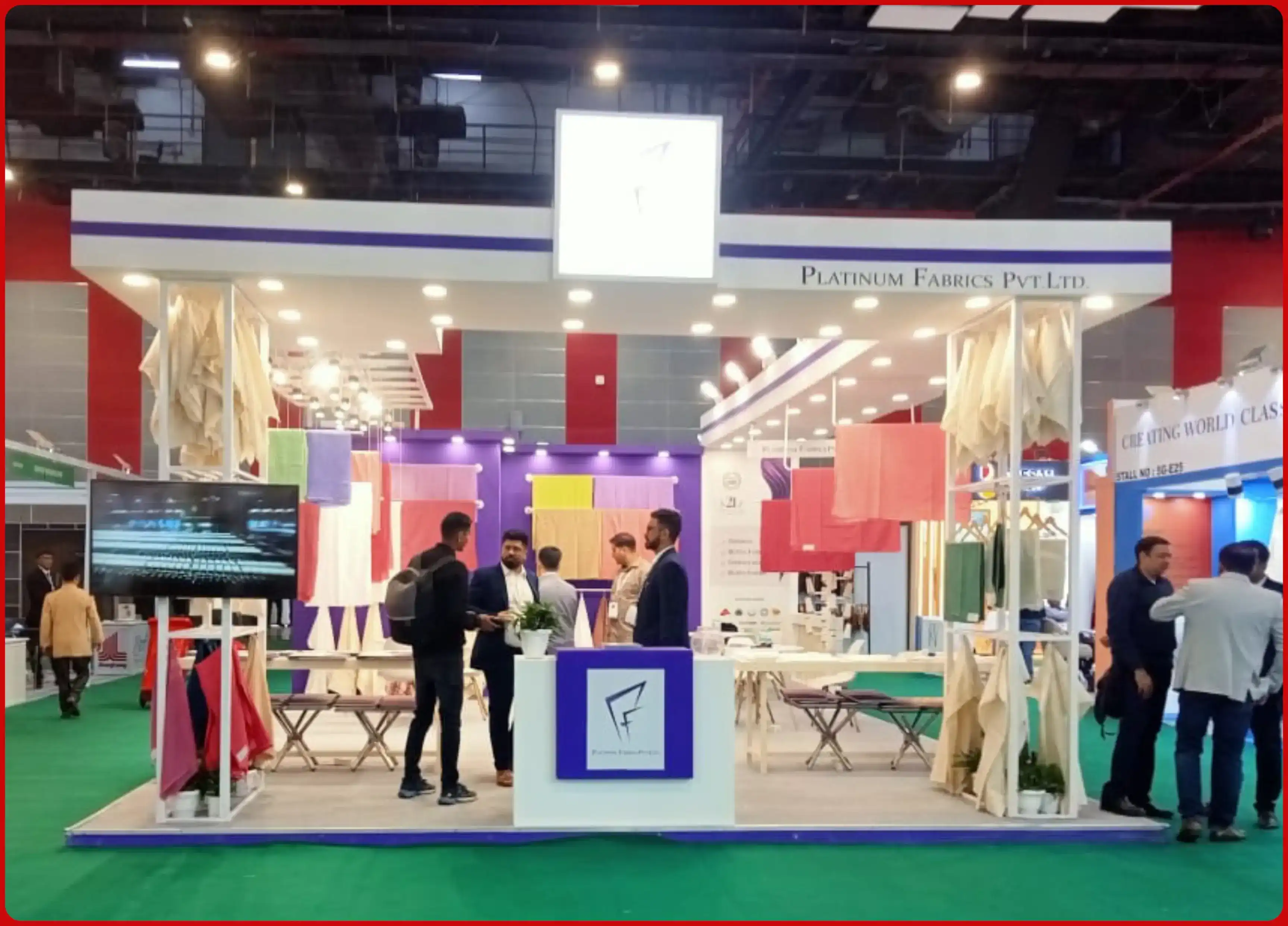 Bharat Tex Expo stand build by Propshop