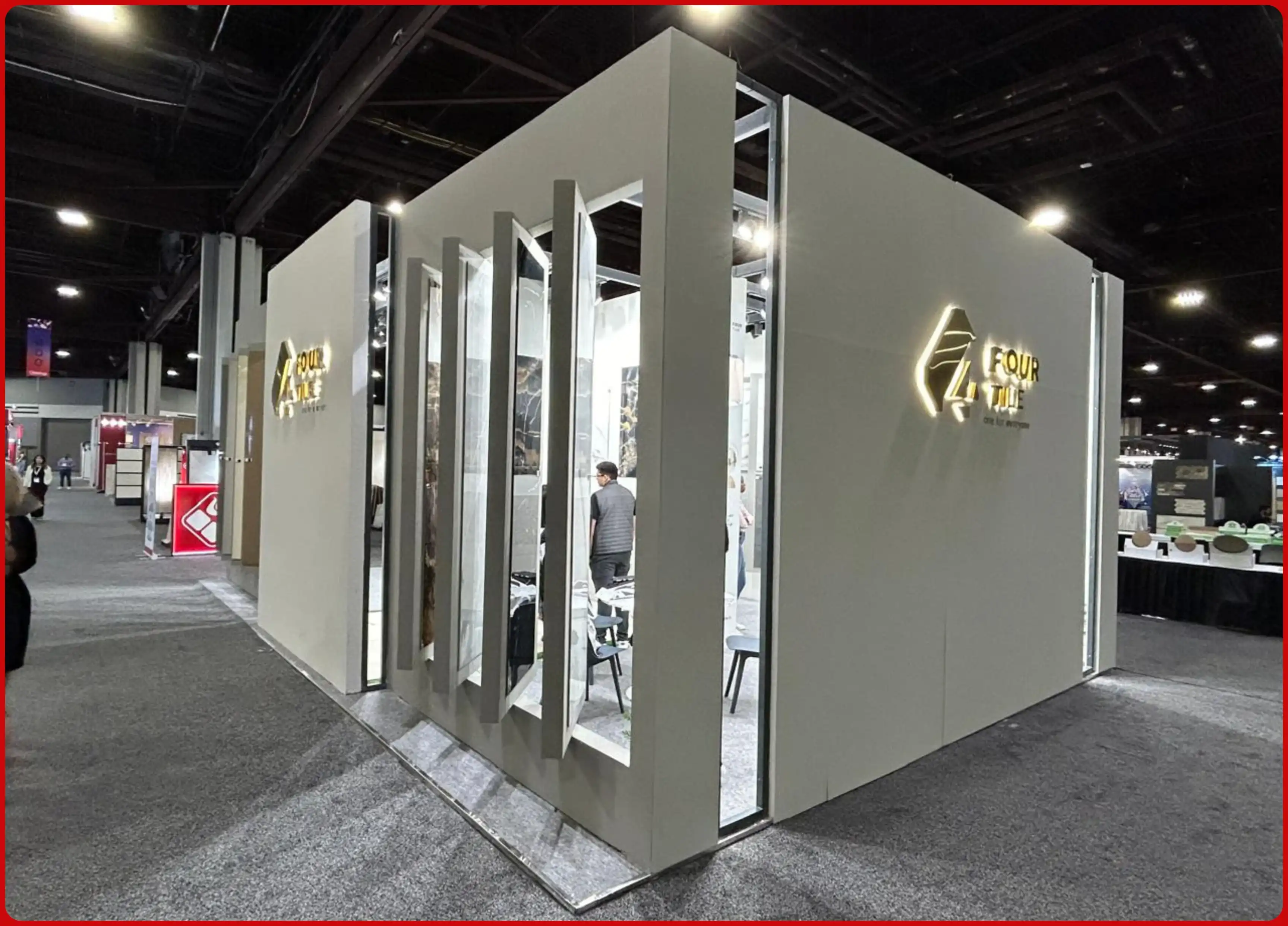 Coverings Show stand build by Propshop